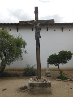 Crucifix in Cemetery at Mission San Miguel, © B. Radisavljevic
