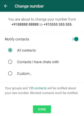 Notify WhatsApp contacts