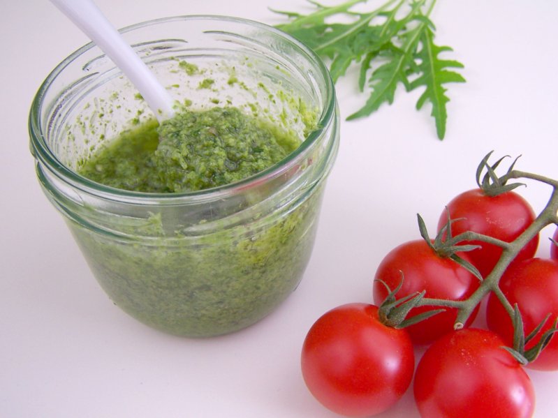 Lecker Bentos und mehr: Sauerampfer-Rucola-Pesto