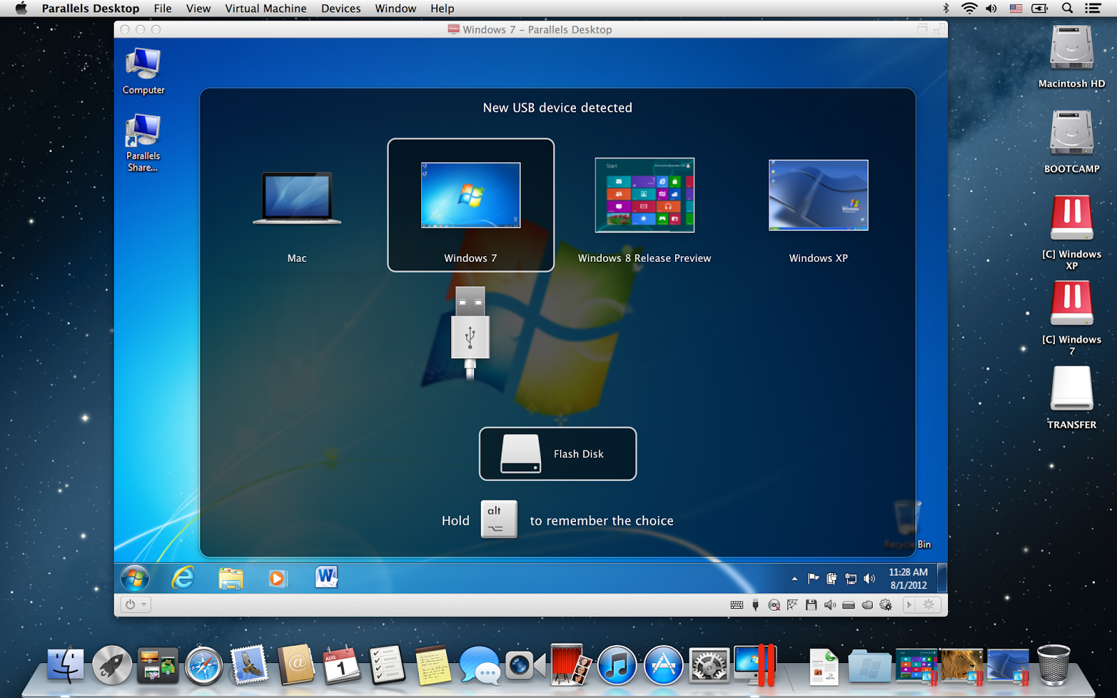 Parallels desktop для Mac