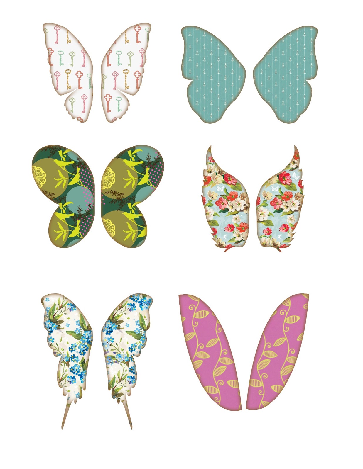 Vintage Printable Fairy Wings