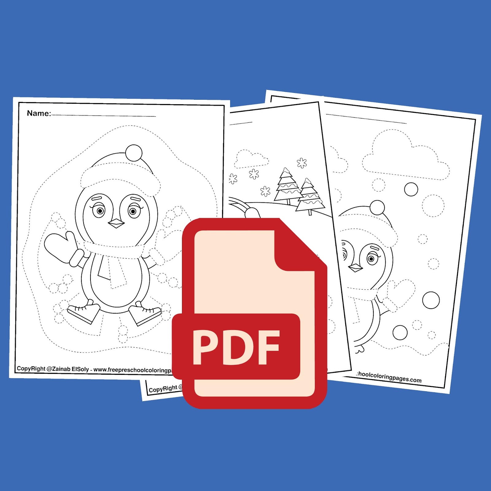 Penguins trace and color free pdf book