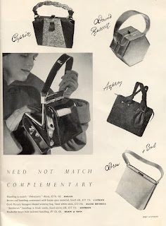Miss Rayne On Shoes: Complementary Shoes and Bags January 1950
