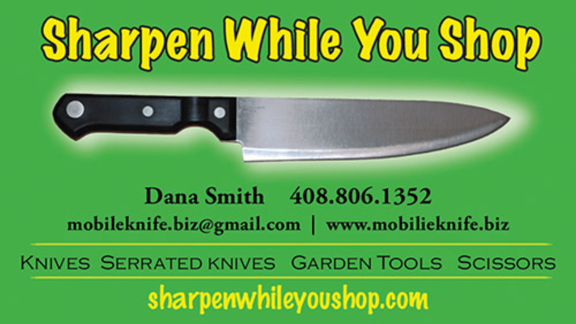 Mobile Knife Sharpening / Knife Sales Ordered New Business Cards