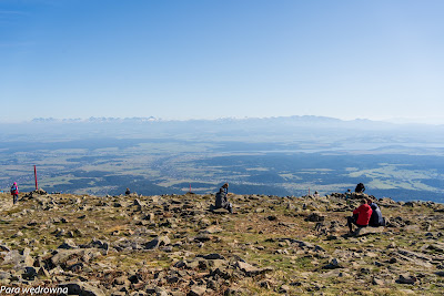 Babia Góra, panorama Tatr