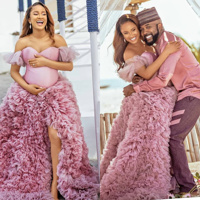 Banky W and Adesua Etomi welcomes a baby boy (Pictures)