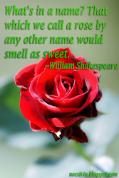 rose quotes shakespeare