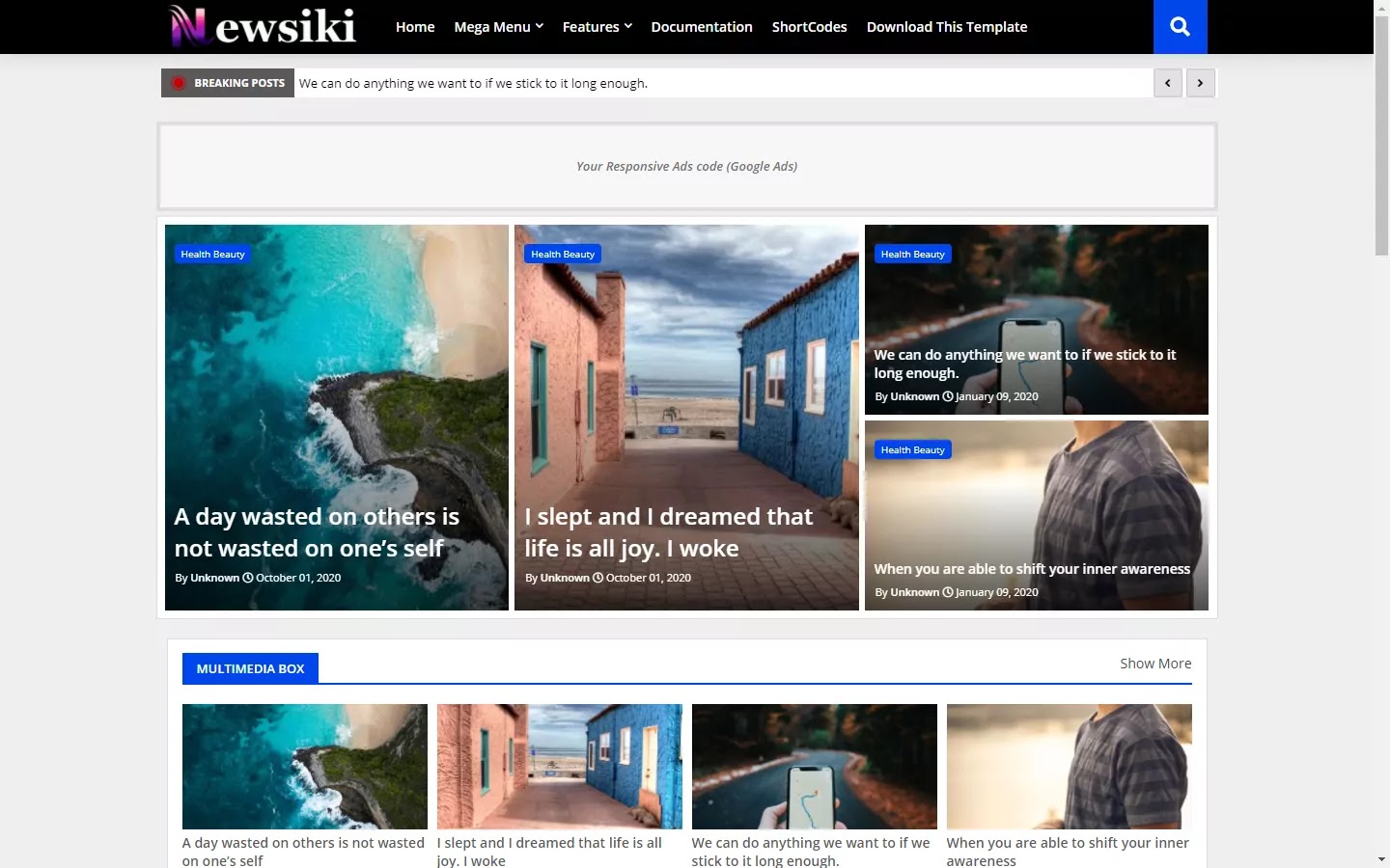 300+ Professional Blogger Templates - Amp, SEO Friendly, Responsive, and Fast Loading Template Newsiki - News & Responsive