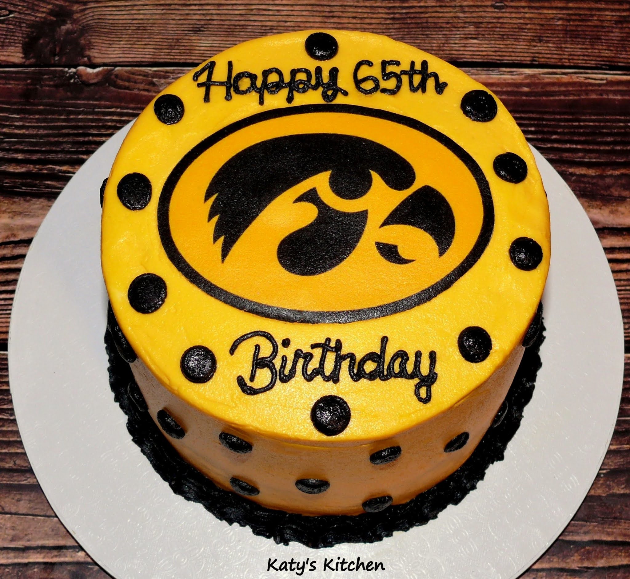 Katy's Kitchen Iowa Hawkeyes Cake