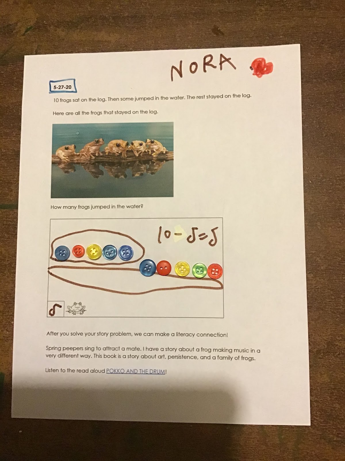 Westford Kindergarten 2019/20 distance learning share 5/27 5/28