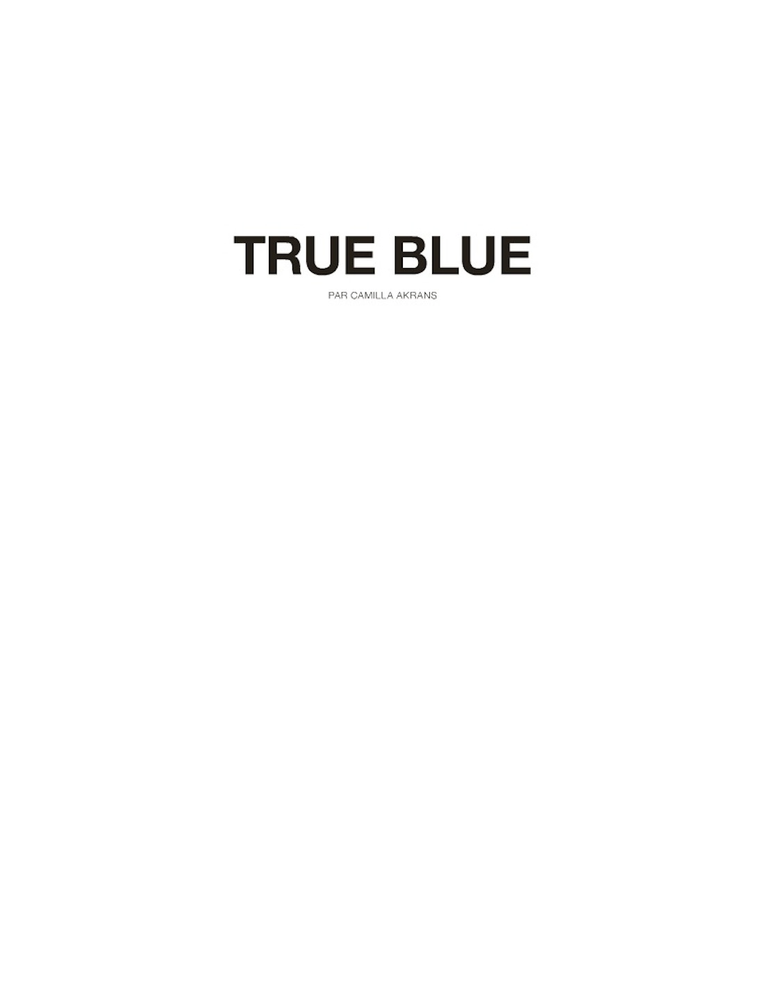 true blue: nadja bender by camilla akrans for numero #136 september ...
