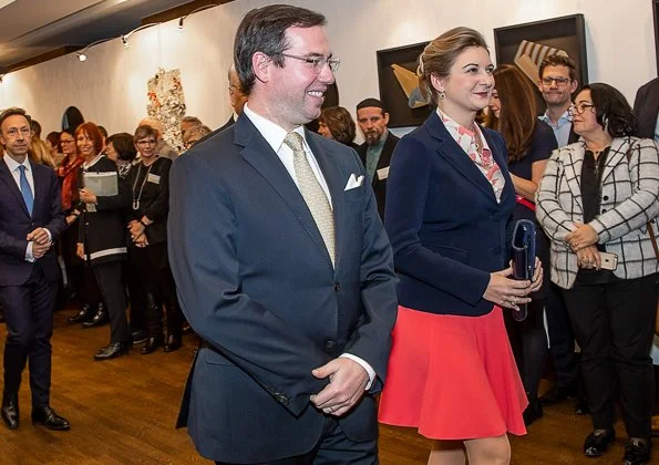 Hereditary Grand Duchess Stephanie and Hereditary Grand Duke Guillaume opened of 2nd edition of Masters Hands exhibition