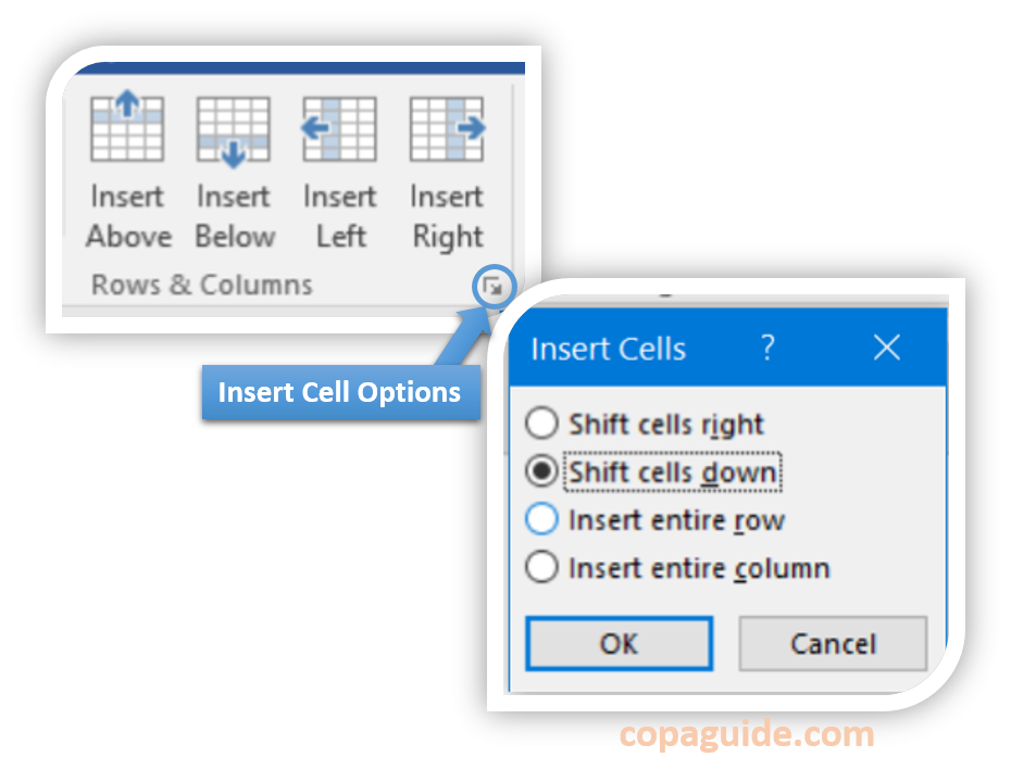 MSWord Insert Row/Column in Table Computer Hindi Notes