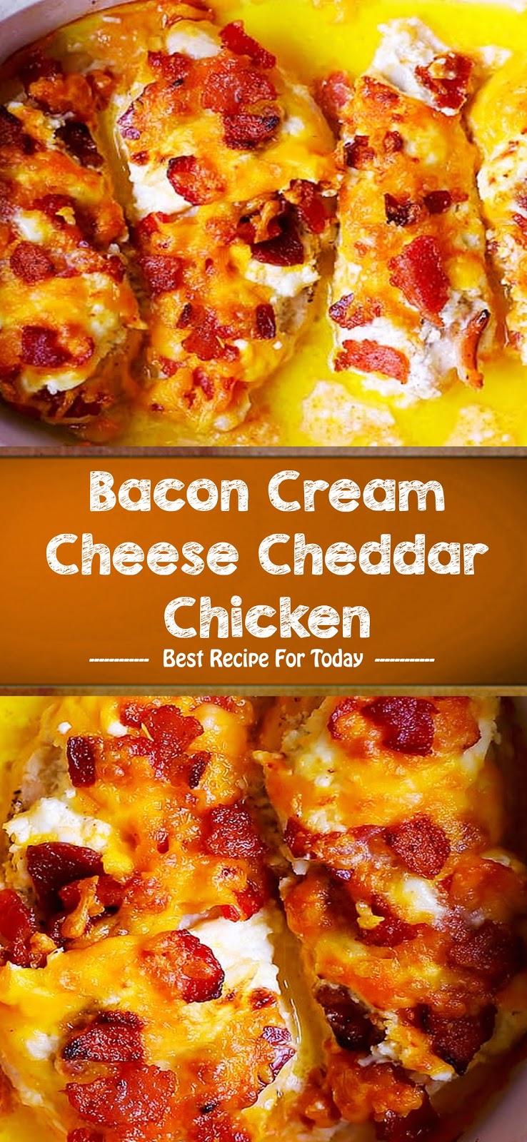 Bacon Cream Cheese Cheddar Chicken - 3 SECONDS
