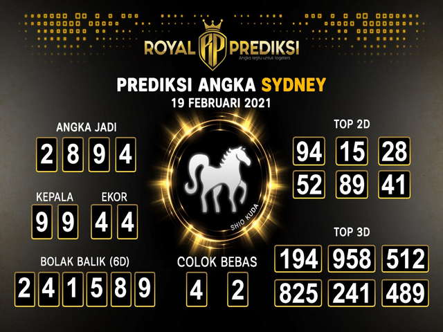 Syair Sydney Jumat Hari Ini 19 Februari 2021 Royal Syair