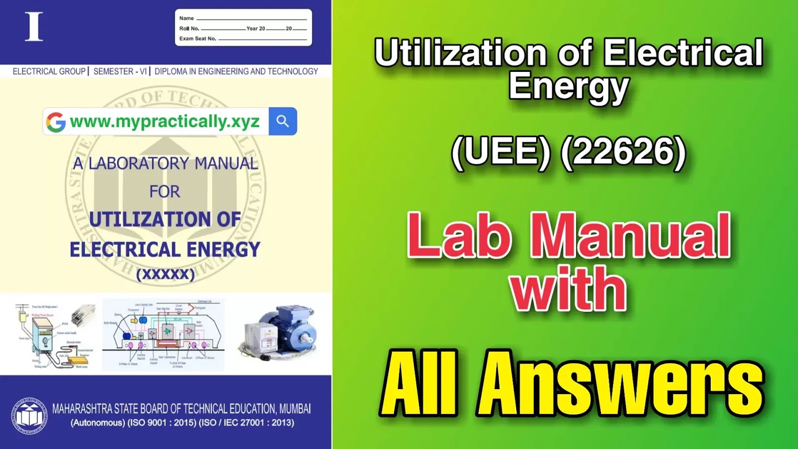 22626 Utilization of Electrical Energy Manual Answers