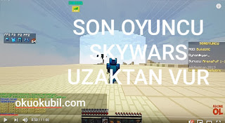 Minecraft SonOyuncu,Skywars Reach,Sekmeme Uzaktan Vurma Hilesi İndir Haziran  2019