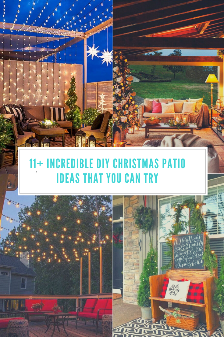 10+ Incredible DIY Christmas Patio Ideas
