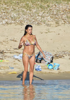 Penelope Cruz wears a Flower Bikini at Corsica, France