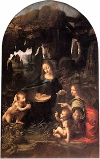 Virgem do Rochedos, por Leonardo da Vinci