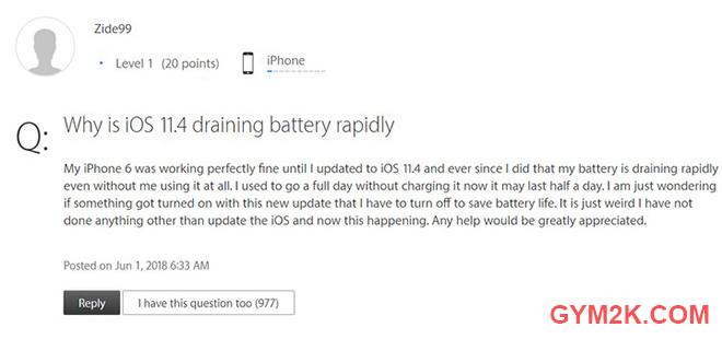 Cảnh giác lỗi khiến iPhone tụt pin Cảnh giác lỗi khiến iPhone tụt pin