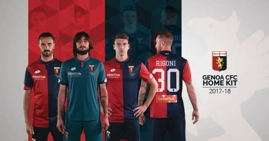 ジェノアCFC 2017-18 ユニフォーム-ホーム