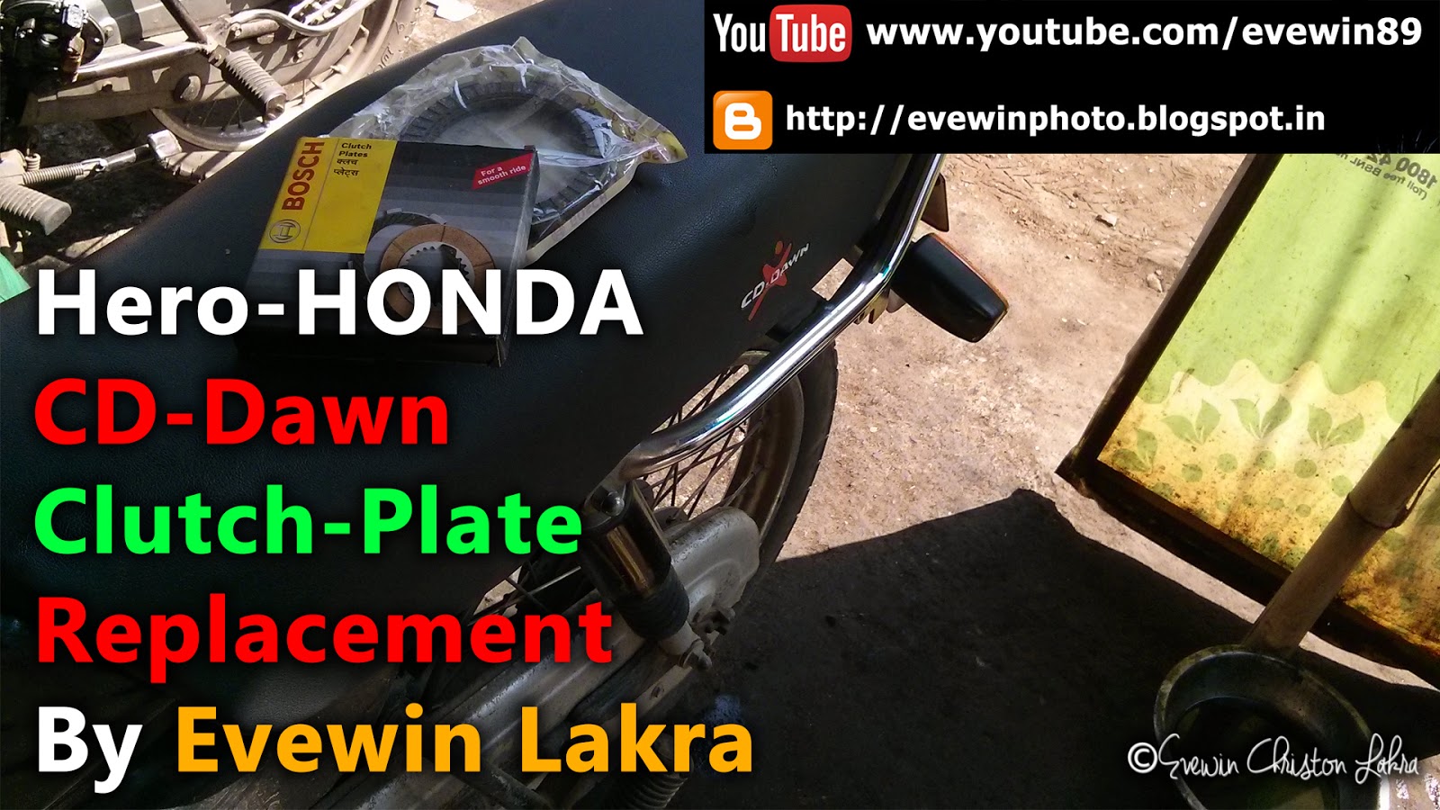 Evewin Photo HeroHonda CDDawn ClutchPlate Replacement By Evewin Lakra.
