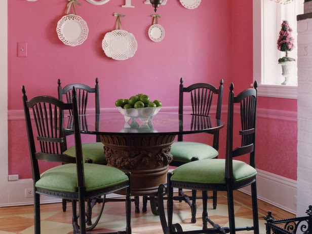 Comedores en color rosa - Colores en Casa