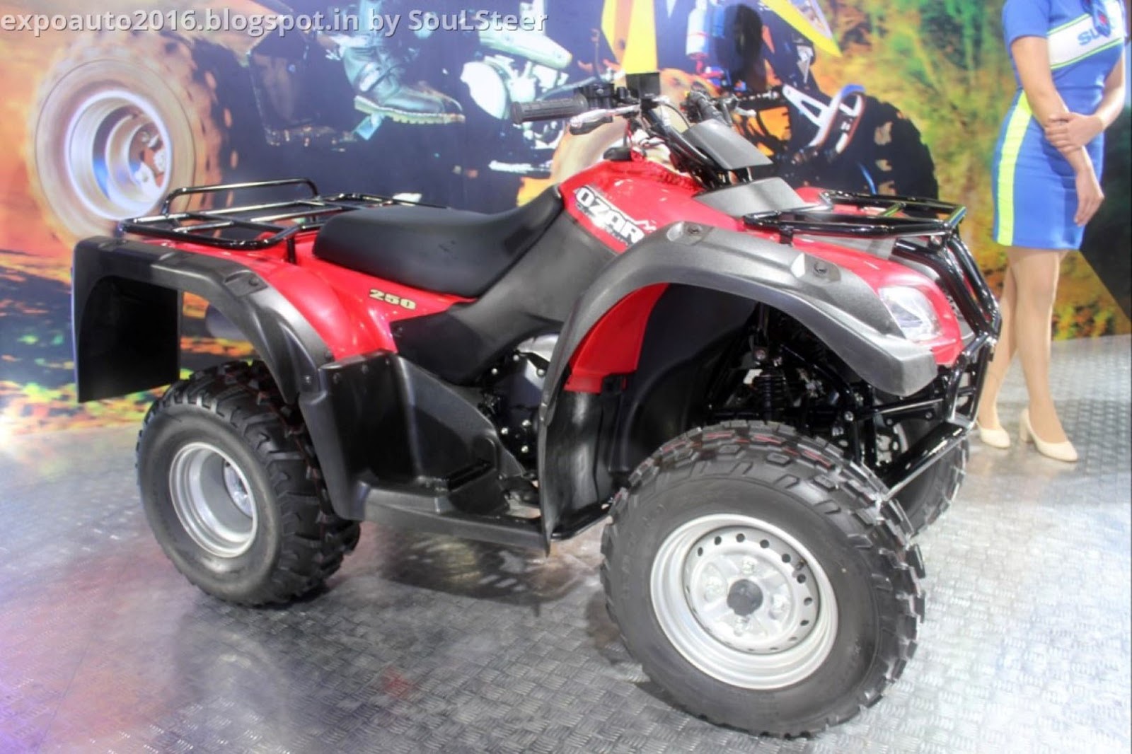 Auto Expo 2016 by SouLSteer Suzuki Ozark 250 Quadrunner and QuadSport