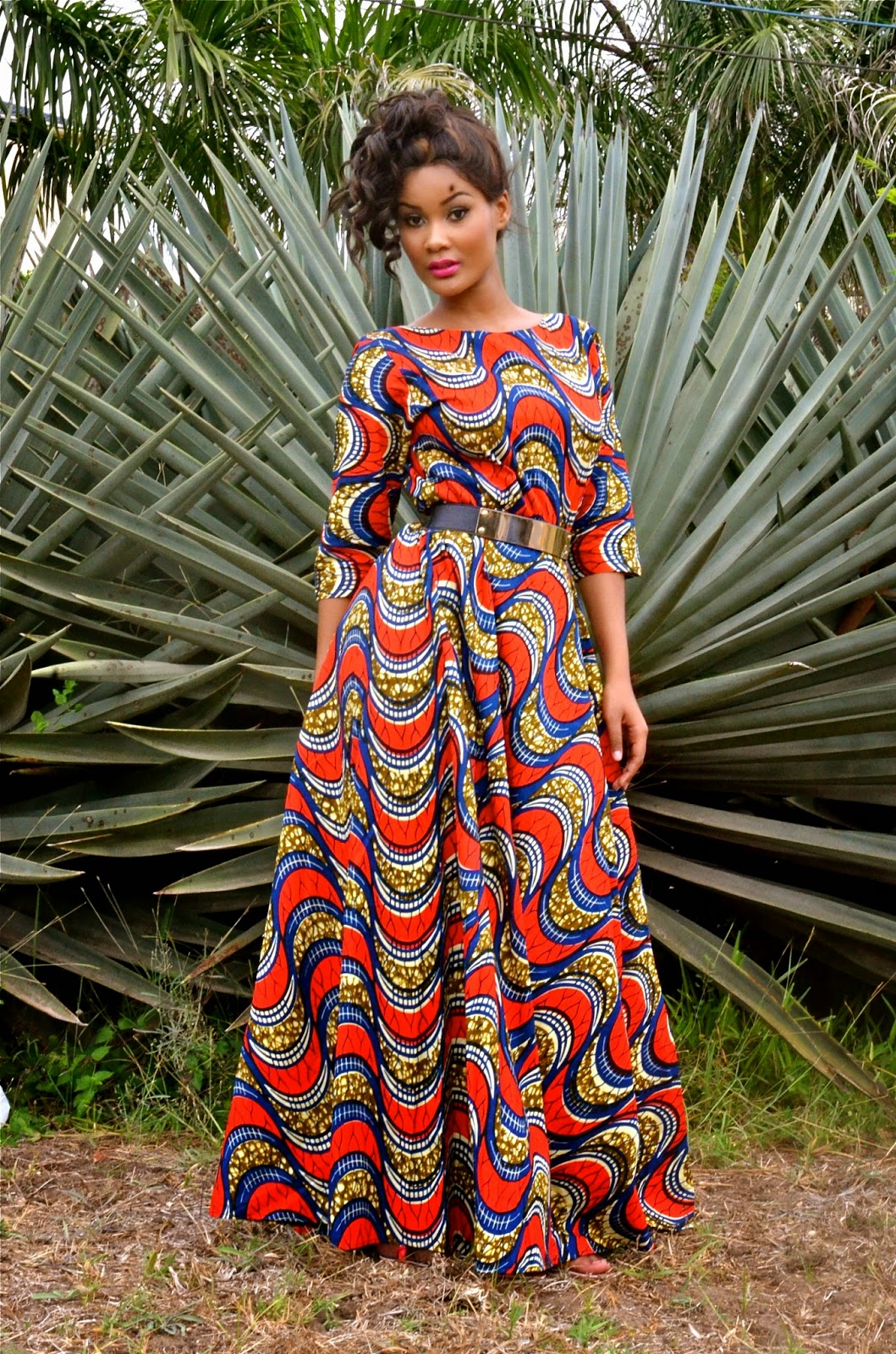 Kiki's Fashion African print Maxi dress available at Kiki