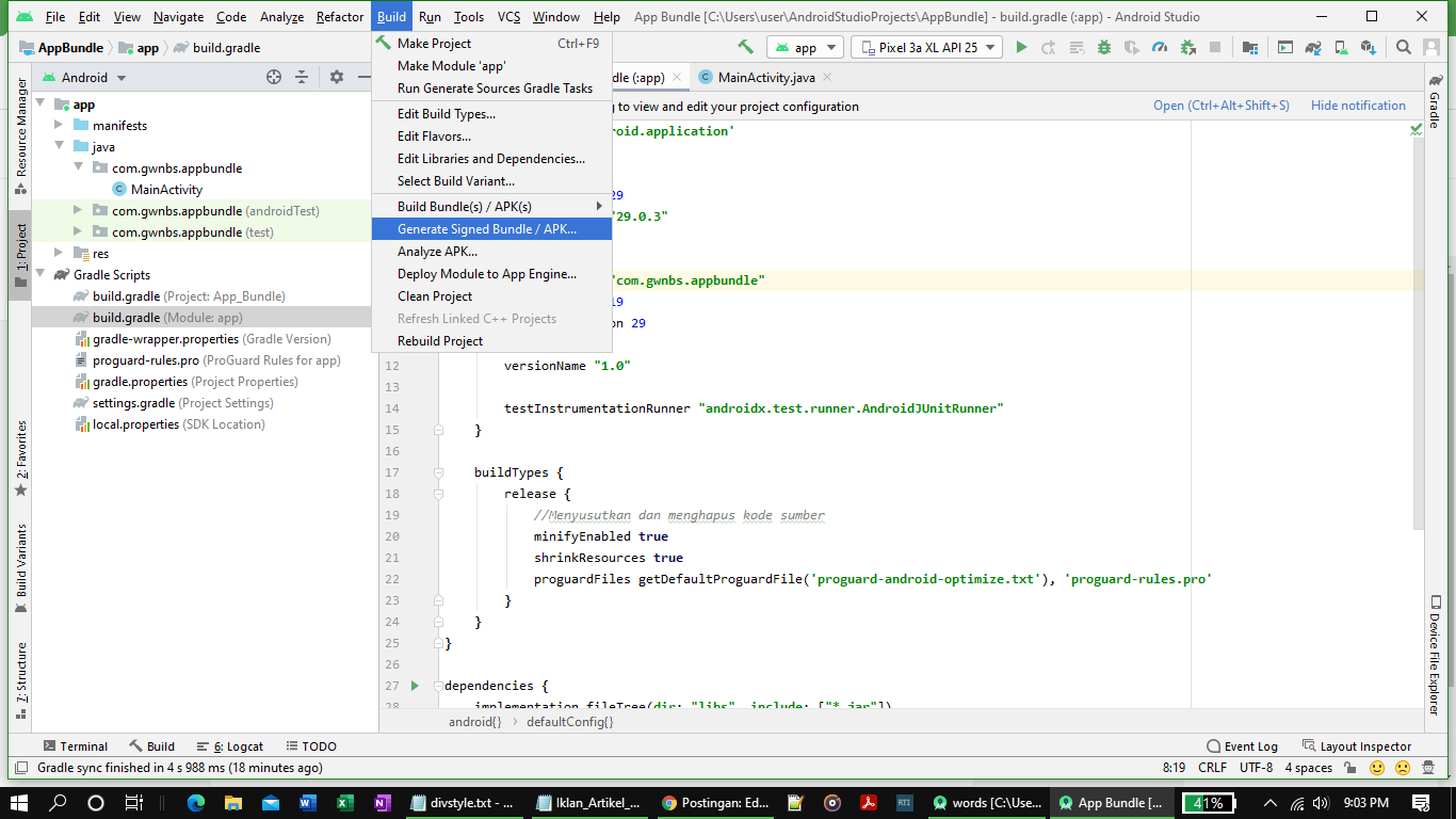 Android studio bundle. App Bundle Explorer как поменять номер версии кода.