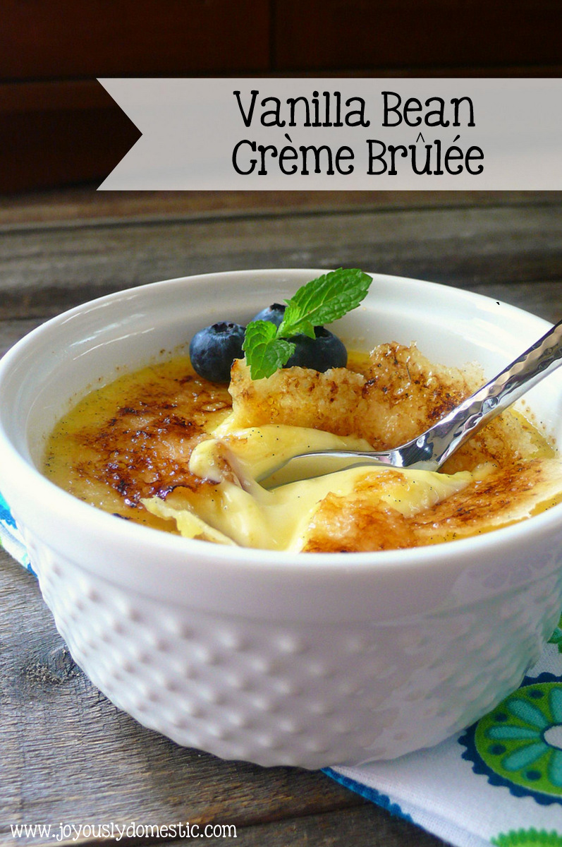 Joyously Domestic: Amaretto Crème Brûlée