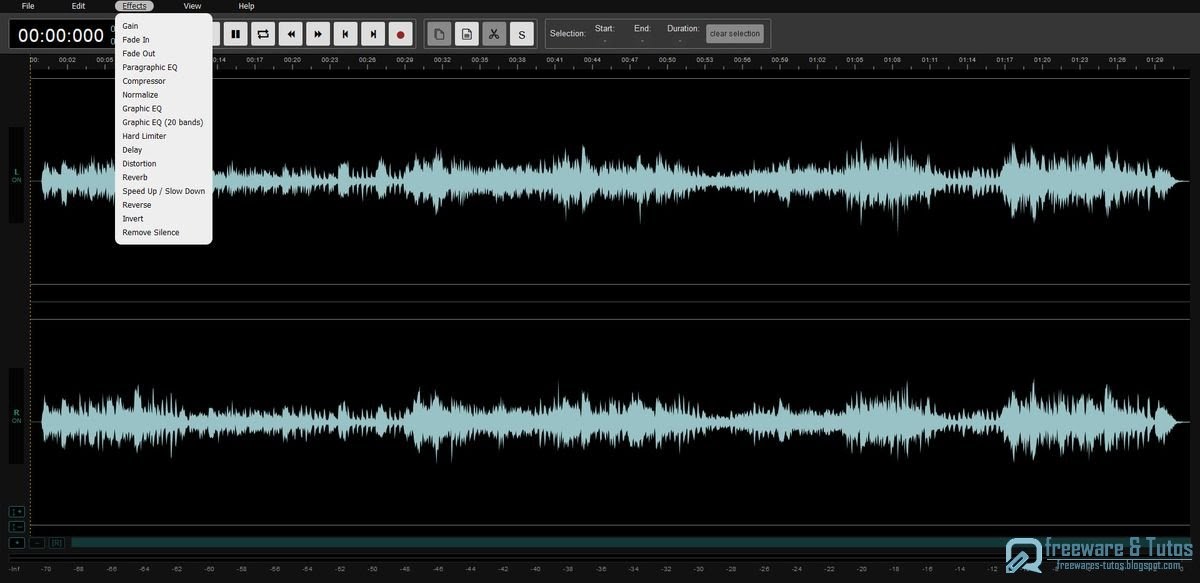 Audiomass un éditeur audio en ligne gratuit