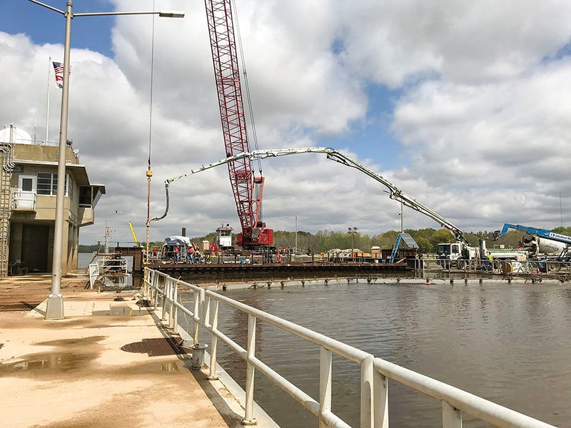 Industrial History Columbia Lock and Dam on the Ouachita River near