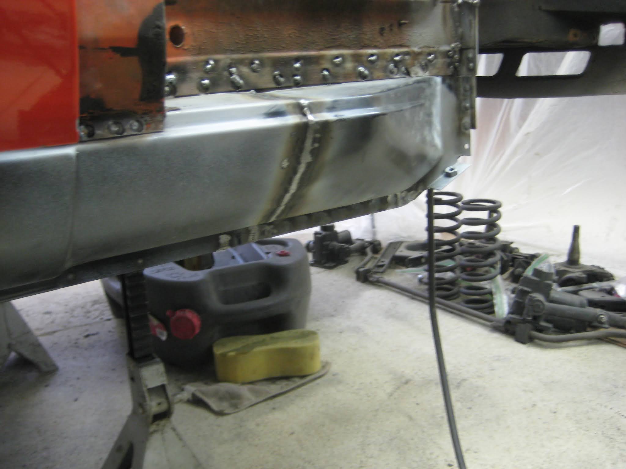Adam's MGB Restoration Outer Sill Panel Installation
