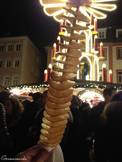 Spiralkartoffel weinahchtsmarkt navidad alemania