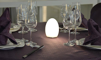 Lampe design sans fil LED rechargeable pour les restaurants
