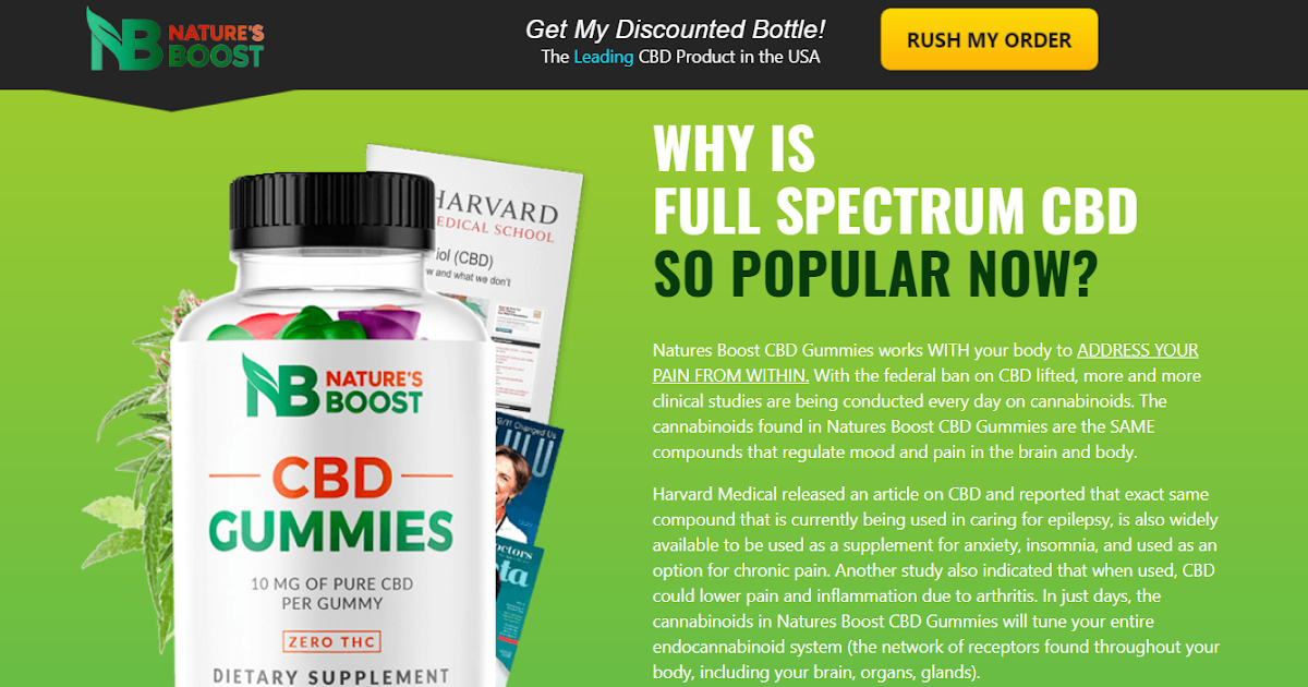 Nature's Boost CBD Gummies Reviews