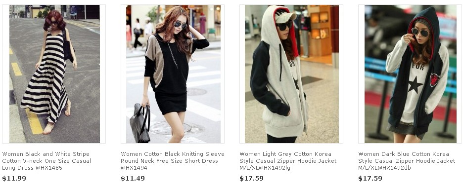 Women’s fashion clothing or fashion clothes, covering kinds of styles of fashion dresses, coats, outerwear, pants, knitwear,