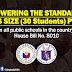 Lowering the Standard Class Size to 30 students per Class