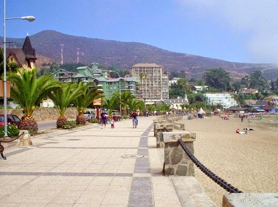 Paseo Costanera en Viña del Mar, Chile