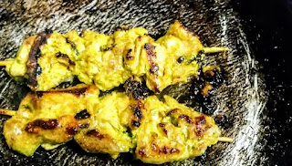 Cooking banjara kebab on pan or tawa