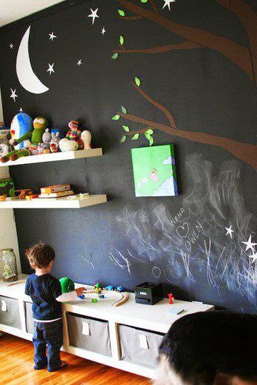 DIY habitación niños con pizarra