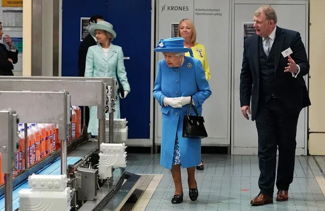 Queen Elizabeth II and The Duke of Cambridge, named as the Earl of Strathearn in Scotland, visited AG Barr's factory