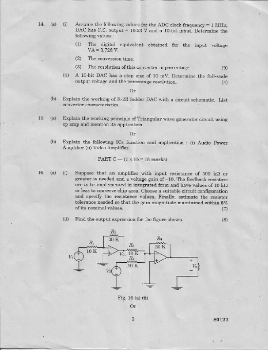 Anna University EC 8453 — LINEAR INTEGRATED CIRCUITS APRILMAY 2019 Question Paper University