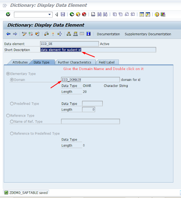 Step by Step Tutorial on Creating Table in SAP ABAP