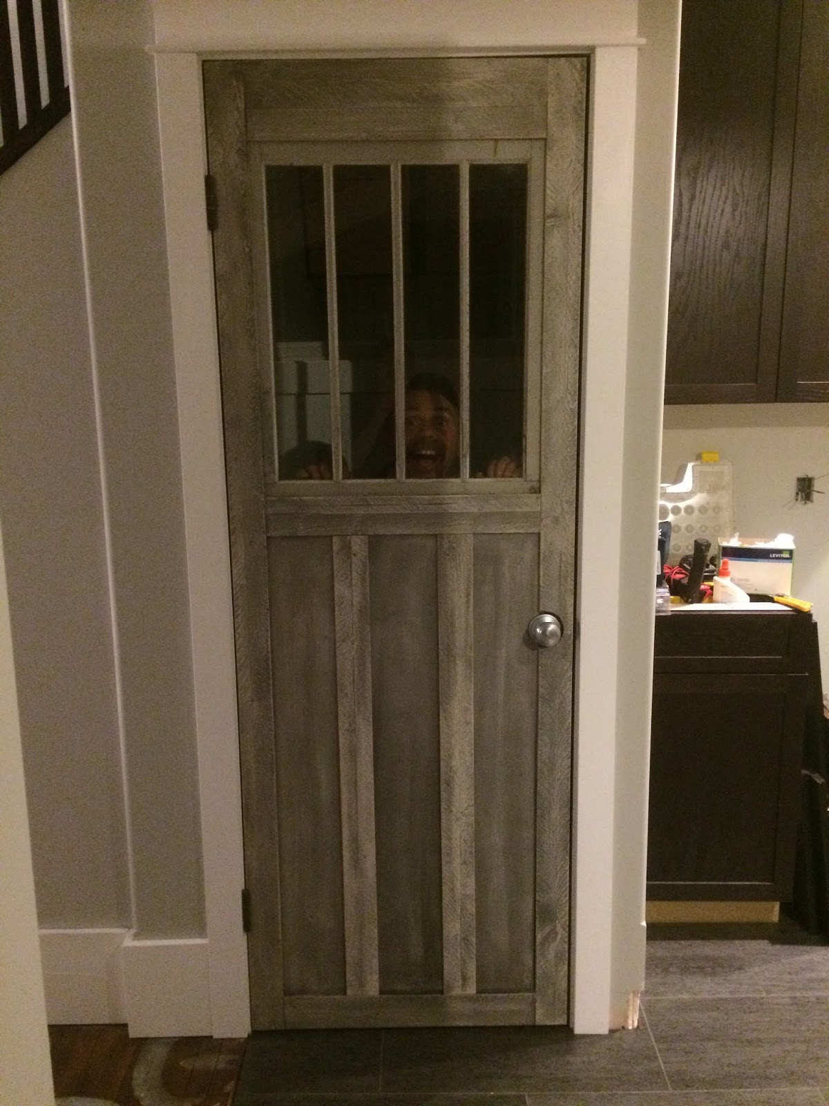 MacGIRLver This Is the Story of a Door. Ugly slab door makeover.