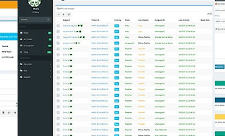 Help desk software screen