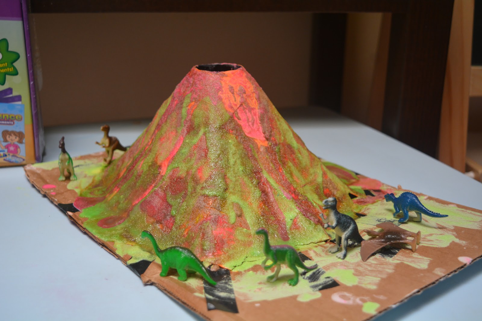 Tough is not enough: DIY Erupting Volcano w/ Paper Mache, Baking Soda ...